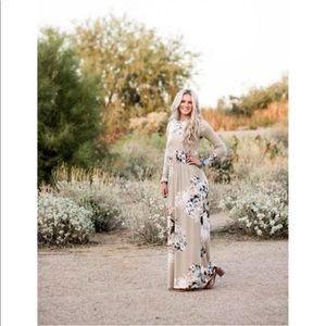 Luxe winter formal maxi dress